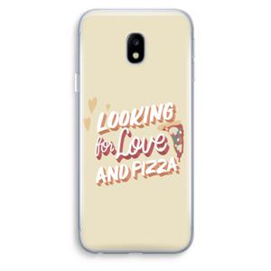 Pizza is the answer: Samsung Galaxy J3 (2017) Transparant Hoesje