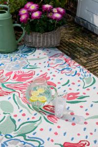 Laura Ashley - Lilith Poppy Red outdoor 480100 - 140x200 cm Vloerkleed
