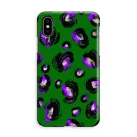 Green Cheetah: iPhone Xs Volledig Geprint Hoesje