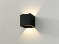 Artdelight Design wandlampCube zwart vierkant - WL CUBE-3K ZW