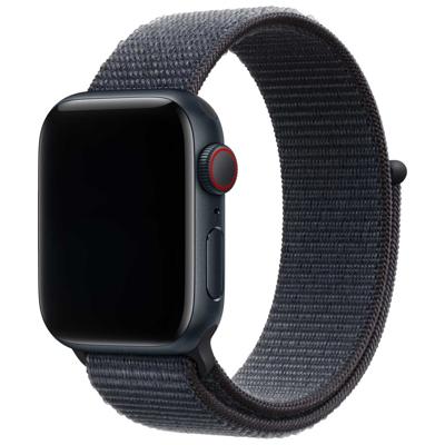 Apple Watch Nylon Geweven Sport Band - Inkt - 44, 45, 46 & 49mm