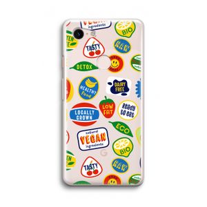 Fruitsticker: Google Pixel 3 Transparant Hoesje