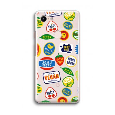 Fruitsticker: Google Pixel 3 Transparant Hoesje