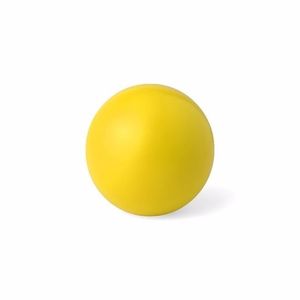 Gele anti stressbal 6 cm