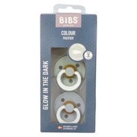 Bibs 2 Fopspeen Symmetric Glow Duo Sage/cloud 2 Bibs 2 Fopspeen Symmetric Glow Duo Sage/cloud 2