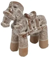 Countryfield ornament keramiek paard 11.8x4.5x12.5cm bruin