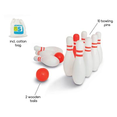 BS Toys houten bowlingset, 12dlg.