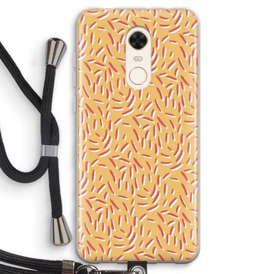 Camouflage: Xiaomi Redmi 5 Transparant Hoesje met koord