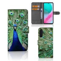 Samsung Galaxy M54 | Telefoonhoesje | Met pasjeshouder | Pauw