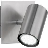 LED Wandspot Vierkant Mat Nikkel - Moderne Aluminium GU10 Fitting