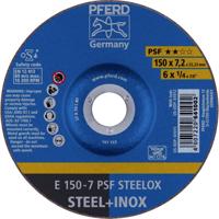PFERD TOOLS 62015640 E 150-7 PSF STEELOX Afbraamschijf gebogen Diameter 150 mm Boordiameter 22.23 mm RVS, Staal 10 stuk(s)