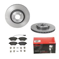 Remmenset, remschijf BREMBO, Remschijftype: Binnen geventileerd, Inbouwplaats: Vooras, u.a. für Abarth, Fiat, Lancia