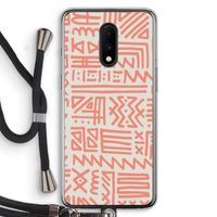 Marrakech Pink: OnePlus 7 Transparant Hoesje met koord