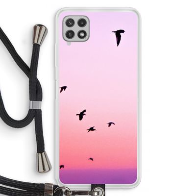 Fly away: Samsung Galaxy A22 4G Transparant Hoesje met koord