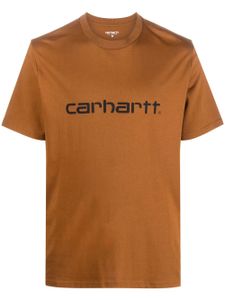 Carhartt WIP t-shirt à logo imprimé - Marron