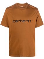 Carhartt WIP t-shirt à logo imprimé - Marron