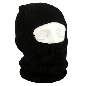 Zwarte bivakmuts / balaclava one hole   -