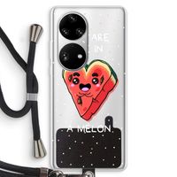 One In A Melon: Huawei P50 Pro Transparant Hoesje met koord