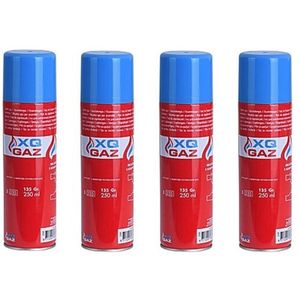 4x Busjes aansteker gas / butaan gasfles 250 ml