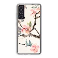 Japanse bloemen: Samsung Galaxy S21 FE Transparant Hoesje