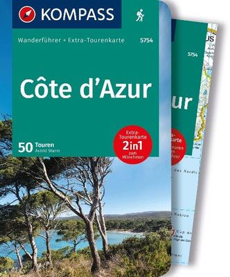 Wandelgids 5754 Kompass Wanderführer Côte d'Azur | Kompass