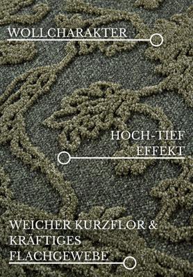 Hanse Home - Villeroy & Boch 1879 Short Pile Rug Ambroise Jungle Green - 160x230 cm