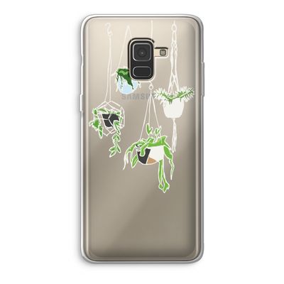Hang In There: Samsung Galaxy A8 (2018) Transparant Hoesje