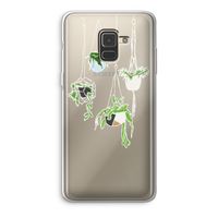 Hang In There: Samsung Galaxy A8 (2018) Transparant Hoesje