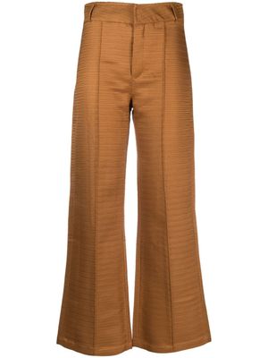 DESTREE pantalon Yoshitomo à coupe droite - Marron