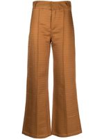 DESTREE Yoshitomo straight-leg trousers - Marron