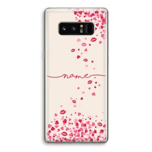 Hartjes en kusjes: Samsung Galaxy Note 8 Transparant Hoesje