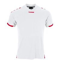 Hummel 110007K Fyn Shirt Kids - White-Red - 128 - thumbnail