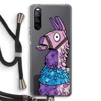 Lama: Sony Sony Xperia 10 III Transparant Hoesje met koord