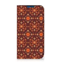 iPhone 14 Pro Hoesje met Magneet Batik Brown - thumbnail