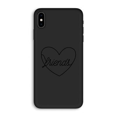Friends heart black: iPhone XS Max Biologisch afbreekbaar hoesje