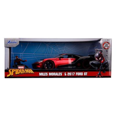 Jada Toys Jada marvel miles morales spiderman met 2017 ford gt auto 1:24