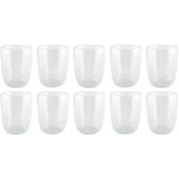 Luxe dubbelwandige theeglazen - 10x stuks - 300ml - Koffie/thee bekers en glazen