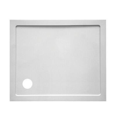 GO by Van Marcke Helion douchebak kunststofcomposiet 100x90x3.5cm rechthoek afvoer D90mm zonder potenstel wit AJSC1090S