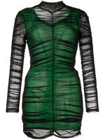 Alexander Wang robe froncée à design superposé - Noir Alexander Wang robe froncée à design superposé - Noir