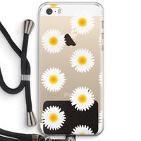 Margrietjes: iPhone 5 / 5S / SE Transparant Hoesje met koord Margrietjes: iPhone 5 / 5S / SE Transparant Hoesje met koord