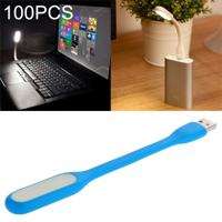 100 PCS draagbare mini USB 6 LED licht voor PC/laptops/Power Bank flexibele arm Eye-Protection Light (blauw)