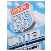 Emaille plaat Route 66 reclame   -