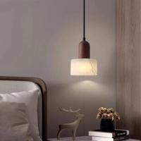 Lumina Wabi-Sabi Luxe Marmeren LED Hanglamp - Elegante Jade-Witte Sfeerverlichting
