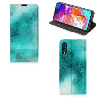 Bookcase Samsung Galaxy A70 Painting Blue