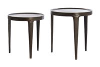 Light & Living Bijzettafel 'Tobias' Set van 2 stuks, kleur Donkerbruin Light & Living Bijzettafel 'Tobias' Set van 2 stuks, kleur Donkerbruin