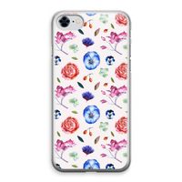 Bloemetjes: iPhone 8 Transparant Hoesje