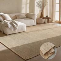 Jute Wol Katoen Vloerkleed - Beige maat: 170x120cm - materiaal: Jute - Dekbed-Discounter.nl Jute Wol Katoen Vloerkleed - Beige maat: 170x120cm - materiaal: Jute - Dekbed-Discounter.nl