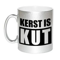 Kerst is kut koffiemok / theebeker zilver Kerstmis 330 ml