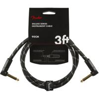 Fender Deluxe Cables instrumentkabel 90 cm zwart tweed