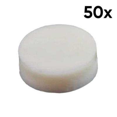 Allparts LT-0483-050 Fingerboard Inlay Dots 6.35mm Oud Wit (50 Stuks)